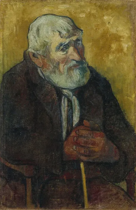 Framed Print : Old Man with a Stick. Artist: Gauguin, Paul Eugene Henri (1848-1903) Framed Print : Old Man with a Stick. Artist: Gauguin, Paul Eugene Henri (1848-1903)