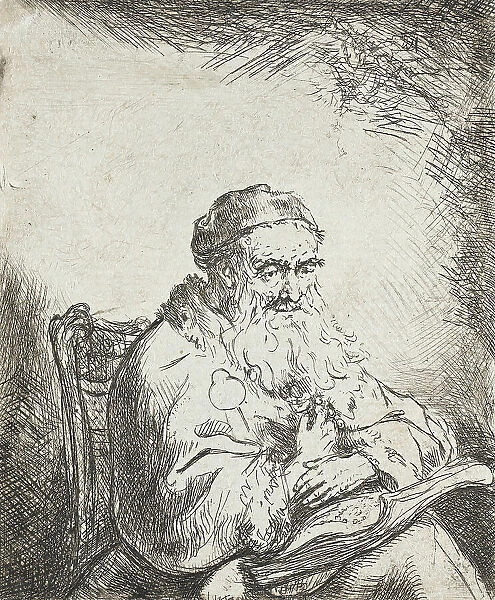 Old Man with a Trefoil on his Coat, between 1600 and 1699. Creator: Ferdinand Bol