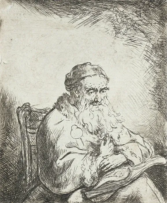 Framed Print : Old Man with a Trefoil on his Coat, between 1600 and 1699. Creator: Ferdinand Bol Framed Print : Old Man with a Trefoil on his Coat, between 1600 and 1699. Creator: Ferdinand Bol