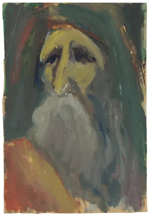 Framed Print : Old man's head with a beard, 1940 / 1944. Creator: Jan Novak. Old man's head with a beard, 1940 / 1944. Creator: Jan Novak Framed Print : Old man's head with a beard, 1940 / 1944. Creator: Jan Novak. Old man's head with a beard, 1940 / 1944. Creator: Jan Novak