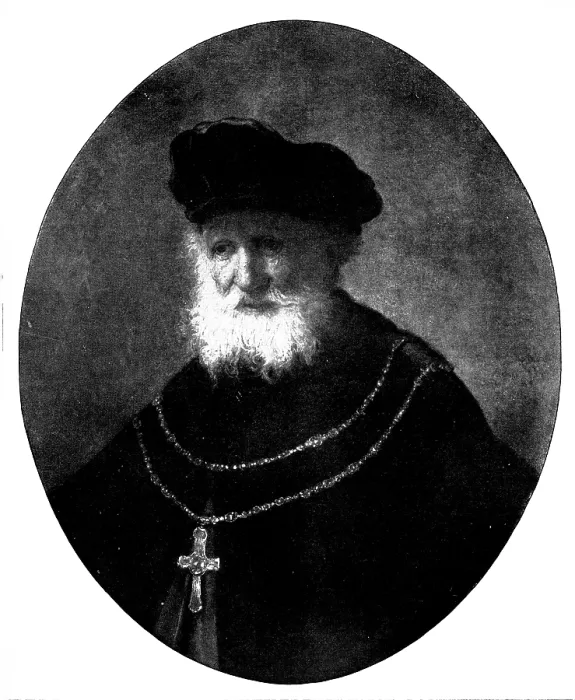 Framed Print : An old man's portrait - by Rembrandt, 1895. Creator: Unknown. An old man's portrait - by Rembrandt, 1895. Creator: Unknown Framed Print : An old man's portrait - by Rembrandt, 1895. Creator: Unknown. An old man's portrait - by Rembrandt, 1895. Creator: Unknown