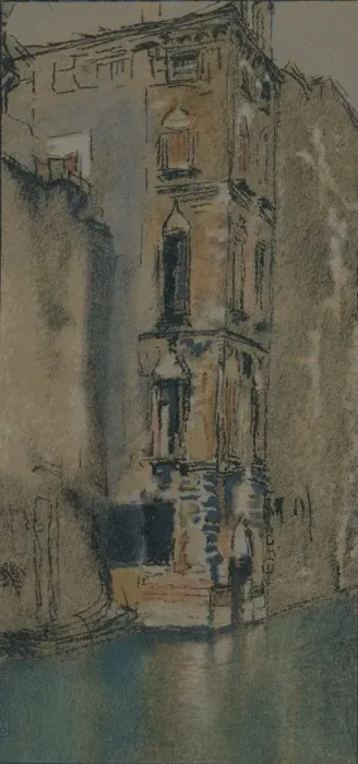 Framed Print : The Old Marble Hall, Venice, c1904. Artist: Thomas Robert Way Framed Print : The Old Marble Hall, Venice, c1904. Artist: Thomas Robert Way