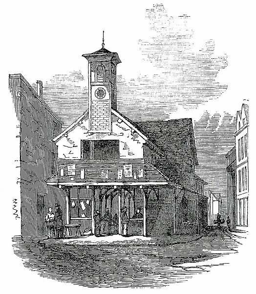 The Old Market-House, at Ashburton, Devon, 1850. Creator: Unknown