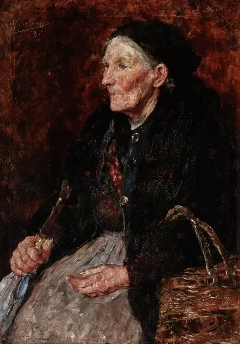Framed Print : Old Market Woman, 1885. Creator: William Forsyth Framed Print : Old Market Woman, 1885. Creator: William Forsyth