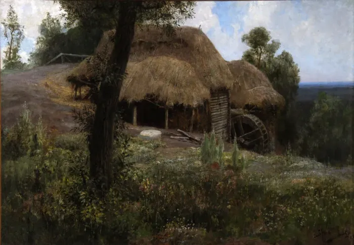Framed Print : Old mill, 1893. Artist: Polenov, Vasili Dmitrievich (1844-1927)