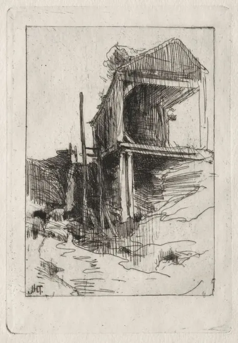 Framed Print : Old Mill, Branchville, Connecticut. Creator: John Henry Twachtman (American, 1853-1902)