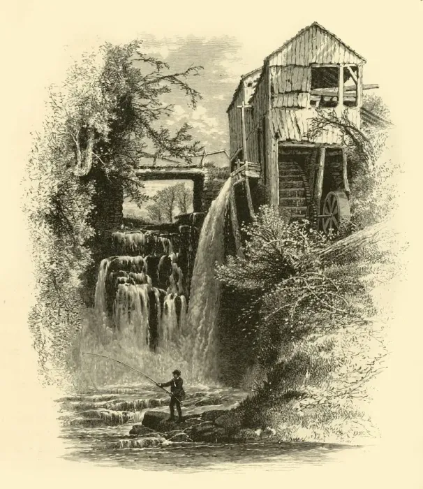 Framed Print : Old Mill, Sages Ravine, 1874. Creator: John J. Harley Framed Print : Old Mill, Sages Ravine, 1874. Creator: John J. Harley
