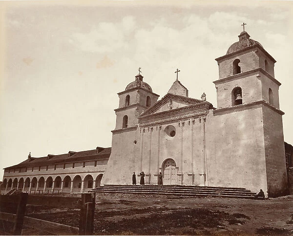 Old Mission Church, Santa Barbara, 1876, printed ca. 1876
