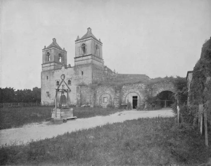 Framed Print : The Old Mission in San Antonio, 19th century Framed Print : The Old Mission in San Antonio, 19th century