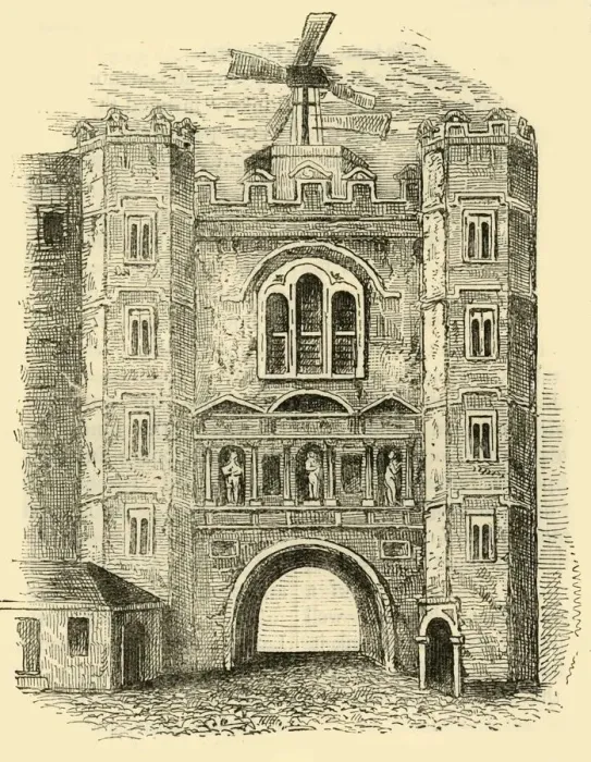 Framed Print : Old Newgate, c1760, (c1872). Creator: Unknown Framed Print : Old Newgate, c1760, (c1872). Creator: Unknown