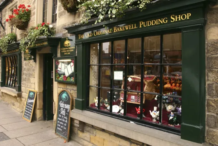 Framed Print : The Old Original Bakewell Pudding Shop, Bakewell, Derbyshire, 2005 Framed Print : The Old Original Bakewell Pudding Shop, Bakewell, Derbyshire, 2005