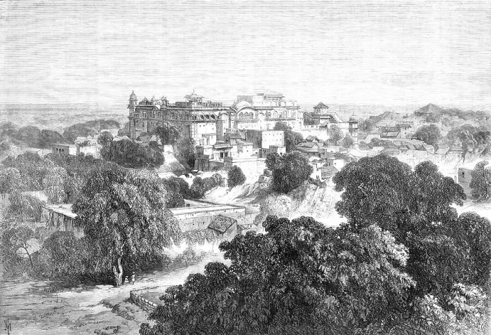 Framed Print : The Old Palace at Bhurtpore, India, 1870. Creator: Unknown Framed Print : The Old Palace at Bhurtpore, India, 1870. Creator: Unknown