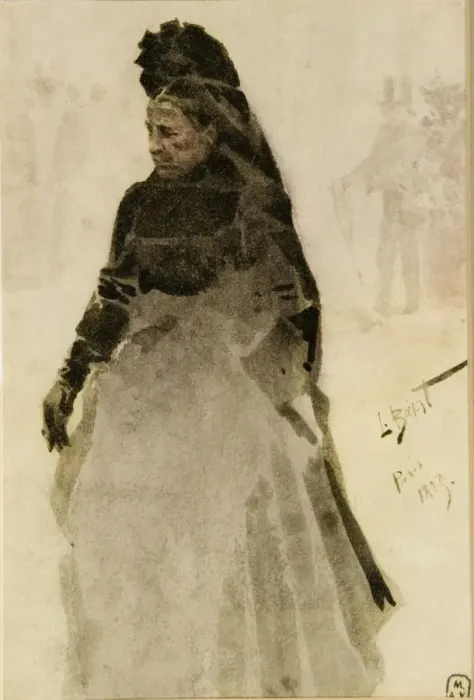 Framed Print : Old Parisian woman, 1893 Framed Print : Old Parisian woman, 1893