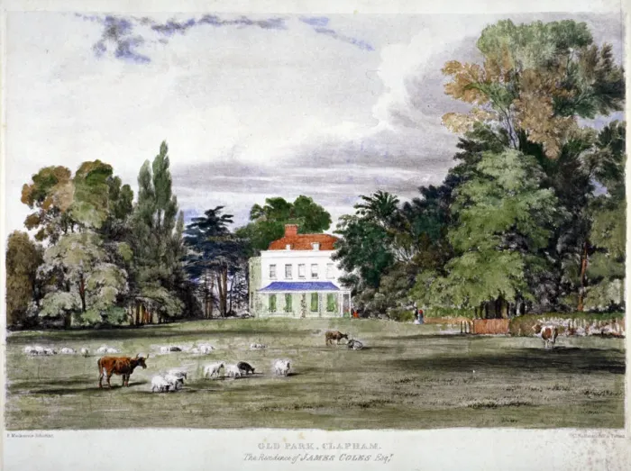 Framed Print : Old Park, Clapham, London, c1830. Artist: Frederick Mackenzie Framed Print : Old Park, Clapham, London, c1830. Artist: Frederick Mackenzie