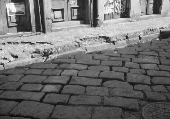 Framed Print : Old pavement blocks, New Orleans, between 1920 and 1926. Creator: Arnold Genthe Framed Print : Old pavement blocks, New Orleans, between 1920 and 1926. Creator: Arnold Genthe