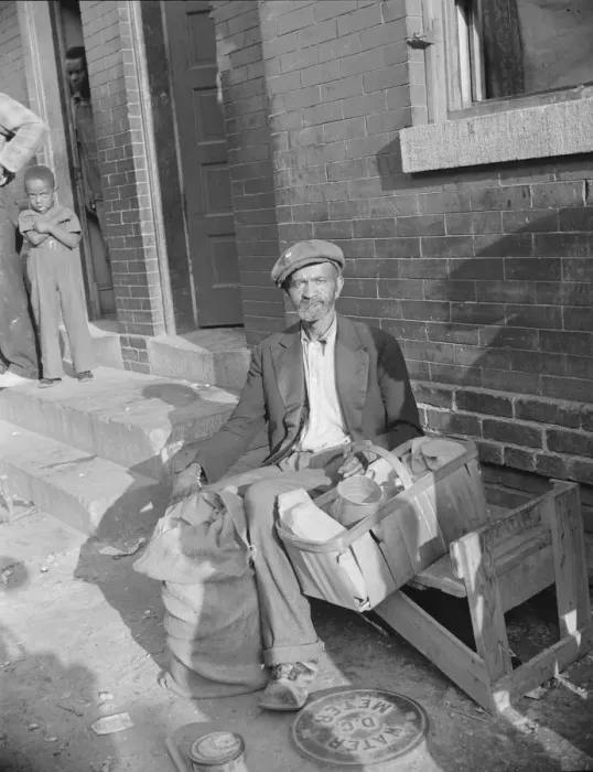 Framed Print : An old peanut vendor on Seaton Road, Washington, D. C. 1942. Creator: Gordon Parks Framed Print : An old peanut vendor on Seaton Road, Washington, D. C. 1942. Creator: Gordon Parks