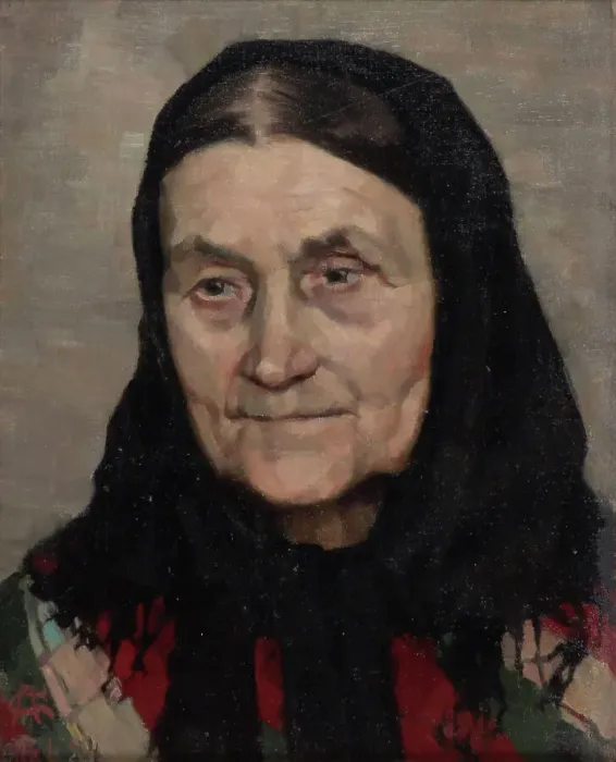 Framed Print : Old Peasant Woman, 1884. Creator: Akseli Gallen-Kallela Framed Print : Old Peasant Woman, 1884. Creator: Akseli Gallen-Kallela