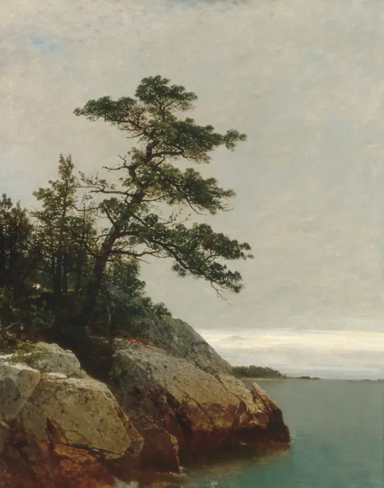 Framed Print : The Old Pine, Darien, Connecticut, 1872. Creator: John Frederick Kensett Framed Print : The Old Pine, Darien, Connecticut, 1872. Creator: John Frederick Kensett