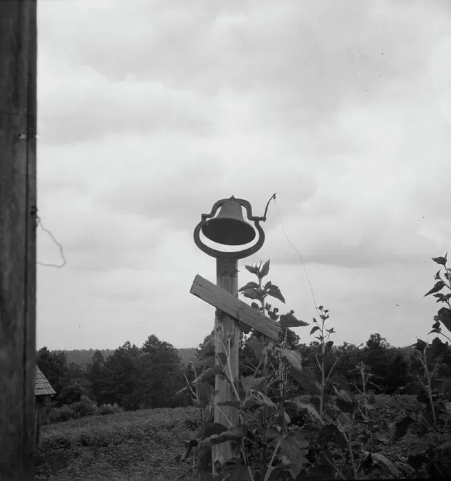 Framed Print : The old plantation bell, Greene County, Georgia, 1937. Creator: Dorothea Lange Framed Print : The old plantation bell, Greene County, Georgia, 1937. Creator: Dorothea Lange
