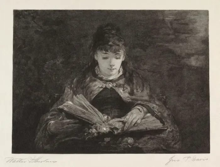 Framed Print : Among the Old Poets, 1887. Creator: John Parker Davis (American, 1832-1910) Framed Print : Among the Old Poets, 1887. Creator: John Parker Davis (American, 1832-1910)