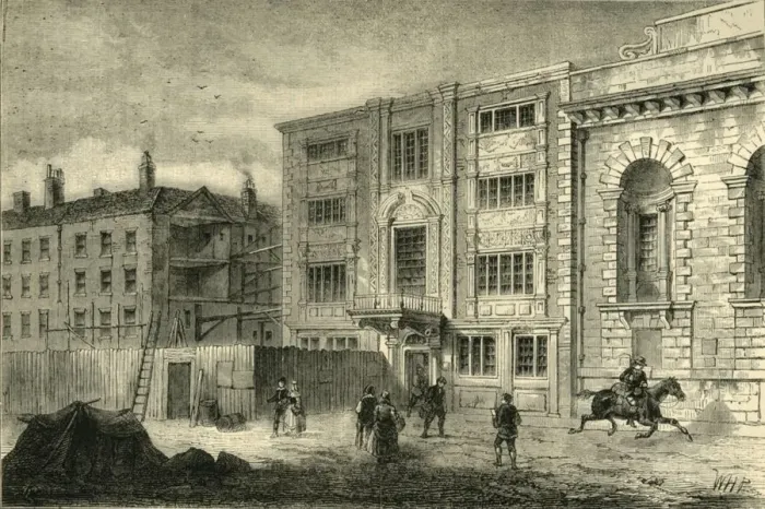 Framed Print : The Old Post Office, in Lombard Street, about 1800, (c1872). Creator: Unknown