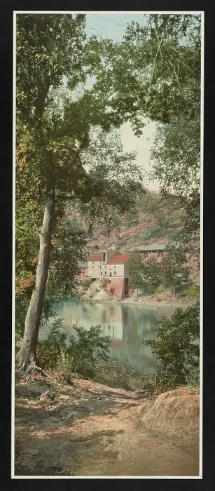 Framed Print : Old mill on the Potomac River, Maryland, c1899. Creator: William H. Jackson Framed Print : Old mill on the Potomac River, Maryland, c1899. Creator: William H. Jackson