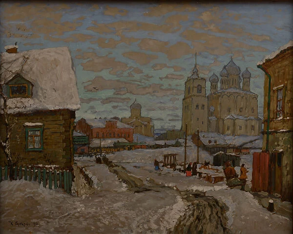 Old Pskov. Found in the Collection of State A. Radishchev Art Museum, Saratov
