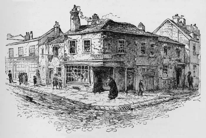 Framed Print : Old Pye Street and the Ragged School, c1897. Artist: William Patten Framed Print : Old Pye Street and the Ragged School, c1897. Artist: William Patten