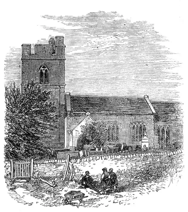 Framed Print : Old Radnor Church, the burial place of Sir G. C. Lewis, 1864. Creator: Unknown Framed Print : Old Radnor Church, the burial place of Sir G. C. Lewis, 1864. Creator: Unknown