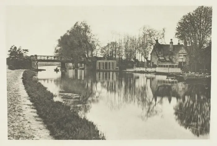 Framed Print : The Old Rye House Inn, 1888. Creator: Peter Henry Emerson Framed Print : The Old Rye House Inn, 1888. Creator: Peter Henry Emerson