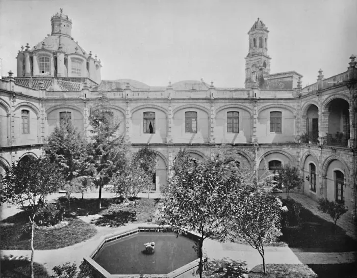 Framed Print : The Old San Hipolito Convent, City of Mexico, c1897. Creator: Unknown Framed Print : The Old San Hipolito Convent, City of Mexico, c1897. Creator: Unknown
