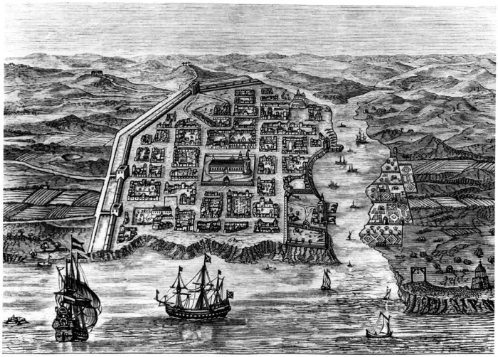 Framed Print : Old Santo Domingo city, 1873 Framed Print : Old Santo Domingo city, 1873