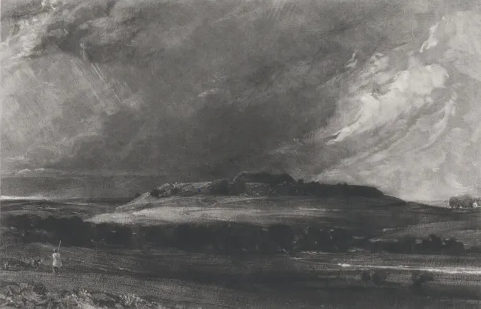 Framed Print : Old Sarum, 1830. Creator: David Lucas Framed Print : Old Sarum, 1830. Creator: David Lucas