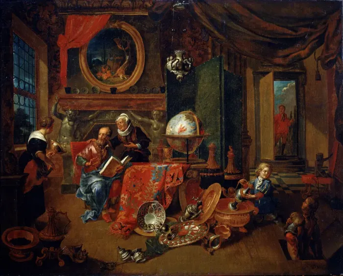 Framed Print : An Old Screw, late 17th century. Artist: Dominikus Smout Framed Print : An Old Screw, late 17th century. Artist: Dominikus Smout