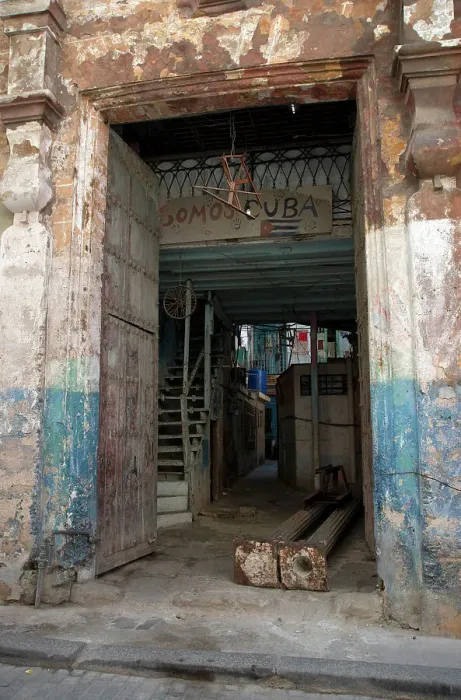 Framed Print : Old semi-ruined building, Havana, Cuba, 2024. Creator: Ethel Davies Framed Print : Old semi-ruined building, Havana, Cuba, 2024. Creator: Ethel Davies
