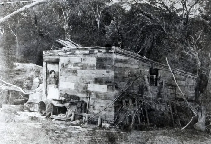 Framed Print : Old shack at Balmoral, Mosman, c1910s. Creator: Unknown Framed Print : Old shack at Balmoral, Mosman, c1910s. Creator: Unknown