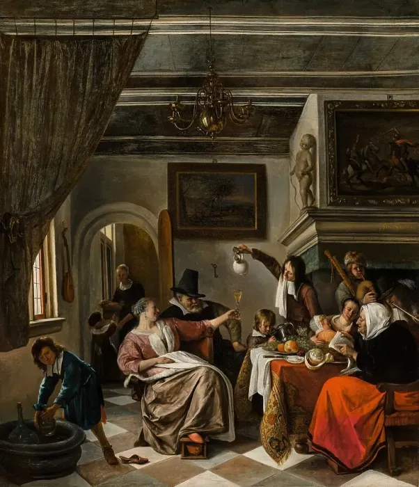Framed Print : As the Old Sing, So Pipe the Young, 1662. Creator: Steen, Jan Havicksz (1626-1679) Framed Print : As the Old Sing, So Pipe the Young, 1662. Creator: Steen, Jan Havicksz (1626-1679)