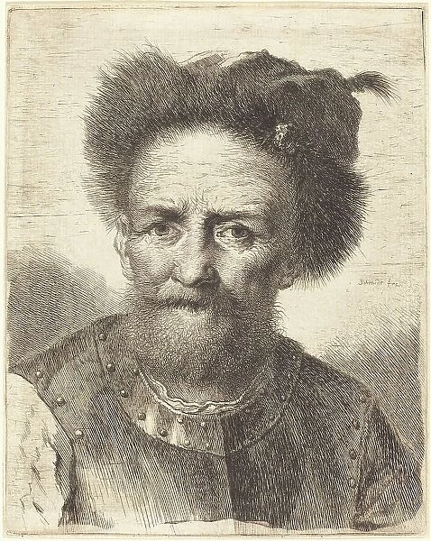 The Old Soldier, c. 1750. Creator: Georg Friedrich Schmidt