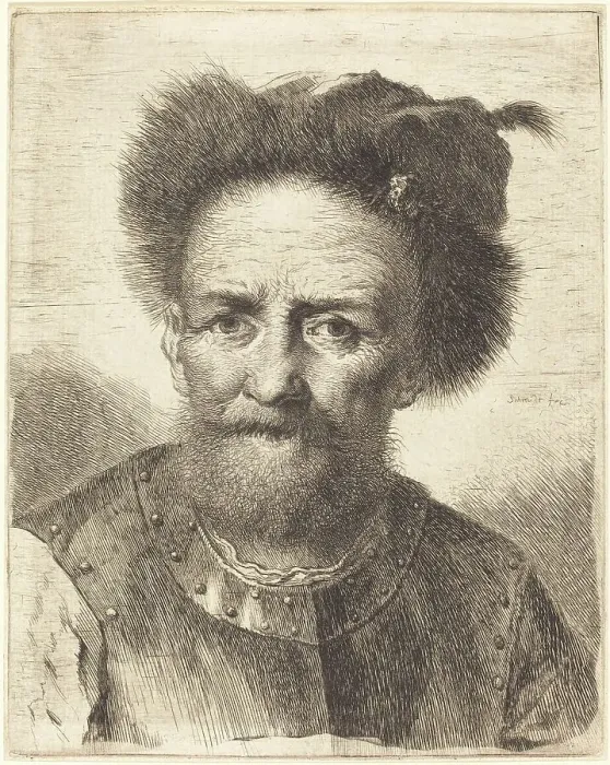 Framed Print : The Old Soldier, c. 1750. Creator: Georg Friedrich Schmidt Framed Print : The Old Soldier, c. 1750. Creator: Georg Friedrich Schmidt