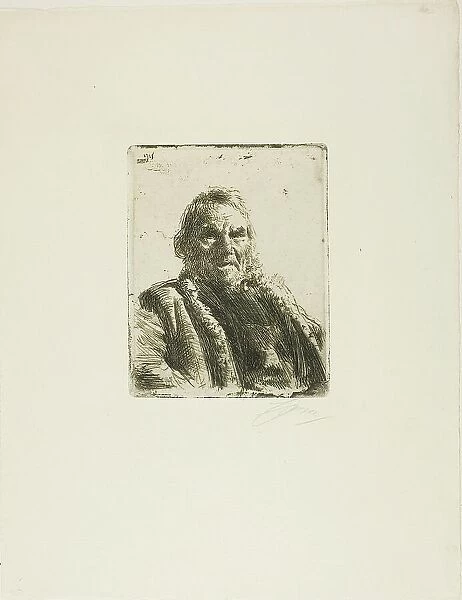 Old Soldier ('Prinsen'), 1911. Creator: Anders Leonard Zorn. Old Soldier ('Prinsen'), 1911. Creator: Anders Leonard Zorn