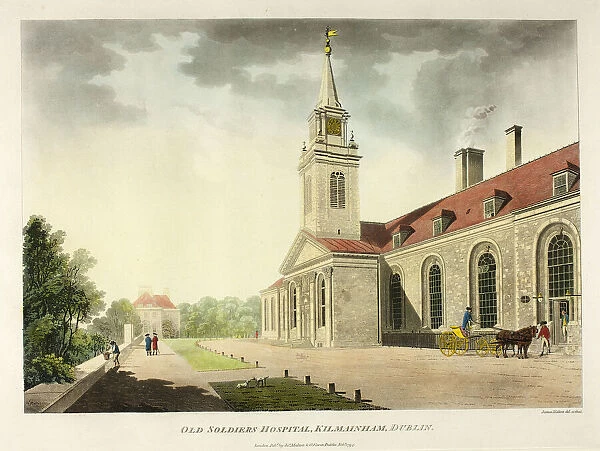 Old Soldiers Hospital, Kilmainham, Dublin, published February 1794. Creator: James Malton