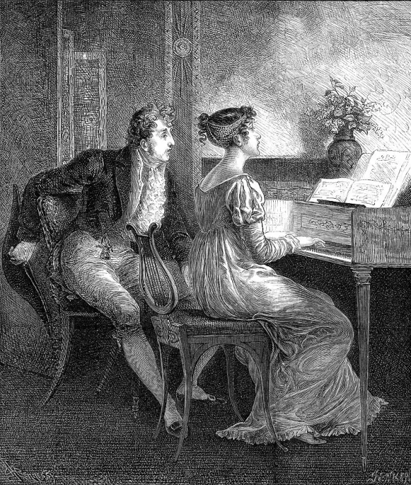 Framed Print : An Old Song, 1872. Creator: Jenkin Framed Print : An Old Song, 1872. Creator: Jenkin