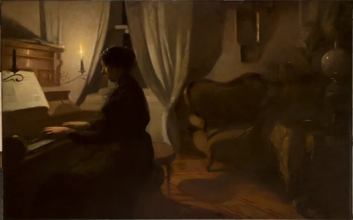 Framed Print : Old Song, 1908-. Creator: Wlodzimierz Tetmajer
