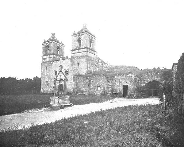 Old Spanish Mission, San Antonio, Texas, USA, c1900. Creator: Unknown