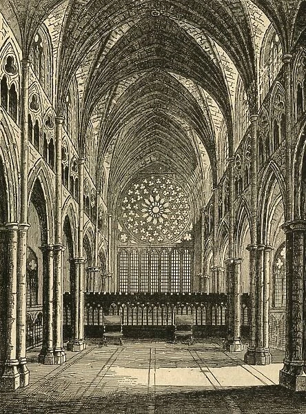 Old St. Paul s. - The Interior, Looking East, (1897). Creator: Unknown