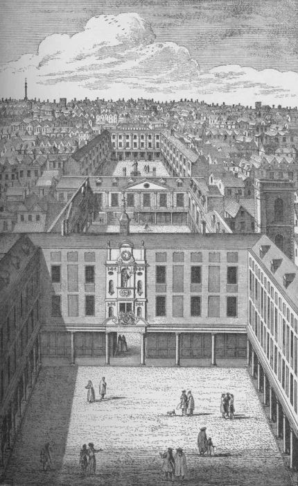 Framed Print : The Old St. Thomass Hospital in Bermondsey, which replaced the earlier monastic buildings in 1701 Framed Print : The Old St. Thomass Hospital in Bermondsey, which replaced the earlier monastic buildings in 1701