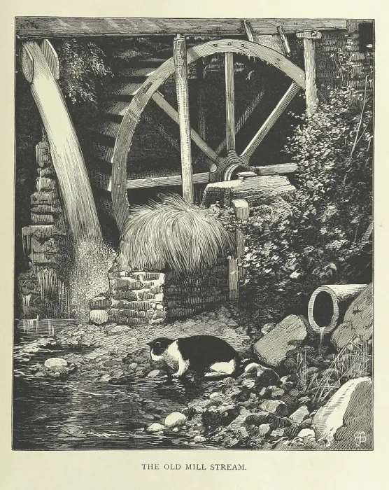 Framed Print : The Old Mill Stream, 1879. Creator: Unknown Framed Print : The Old Mill Stream, 1879. Creator: Unknown
