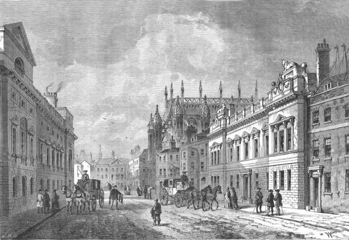 Framed Print : Old Street, Market Street, Westminster, 1820 (1897) Framed Print : Old Street, Market Street, Westminster, 1820 (1897)
