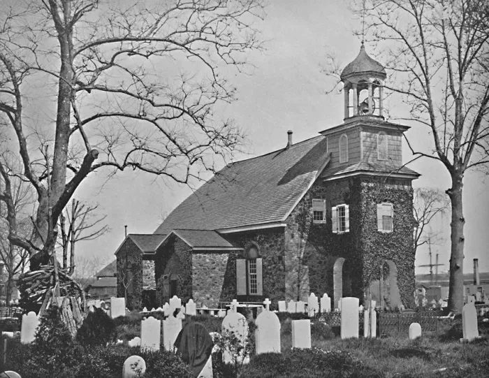 Framed Print : Old Swedes Church, Wilmington, Del, c1897. Creator: Unknown Framed Print : Old Swedes Church, Wilmington, Del, c1897. Creator: Unknown