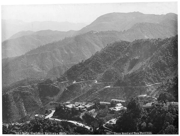 Old Tonga road from Kalka to Simla, India, early 20th century